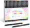 Ohuhu Colored Fineliner Drawing Pens: 18 Packs Fineliner Pens 11 Colored Pens & 7 Assorted Point Sizes Black Micro Pens Waterproof for Drawing Sketching Anime Manga Artists Beginners - Hana Highway